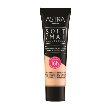 ASTRA MAKEUP SOFT MAT FOUNDATION 0001 - CLOUD 30ml - Fondotinta liquido