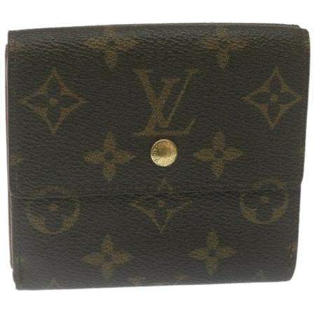 Louis Vuitton Vintage, Pre-owned Canvas Wallet Bruin, Dames, Maat:ONE Size