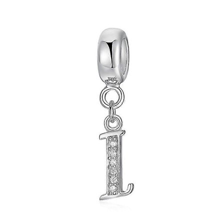925 Sterling Sølv Charms Bogstav Alfabet A-z Vedhæng Perler Passer Pandora Armbånd Halskæder DIY Smykker Til Kvinder I