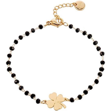 1 stk Valentinsdag gave heldig armbånd heldig firekløver nellik