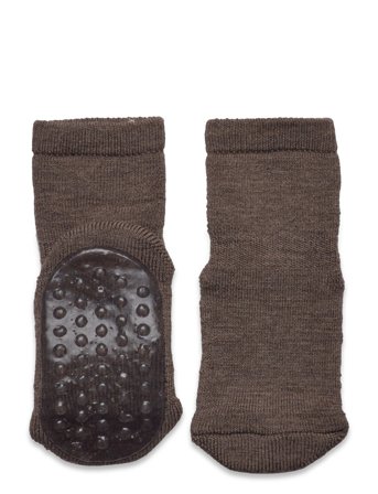 Wool Socks - Anti-Slip Brown Mp Denmark