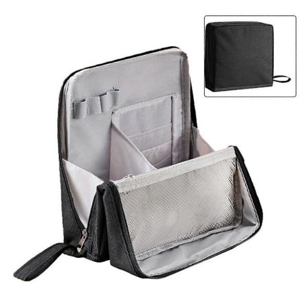 Bærbar Stående Makeup Taske Vandtæt Kosmetik Toiletartikler Tasker med Håndtag til Kvinder