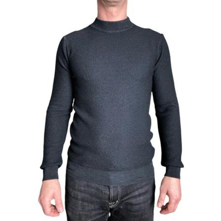 Paolo Pecora Cheminé collar sweater Blå, Herre