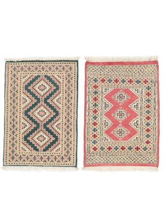 Hand Knotted Pakistan Bokhara 2Ply Rug 63X90 Wool Brown/Beige Small