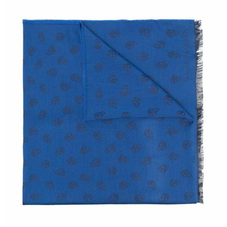Alexander McQueen, Scarves Niebieski, Mężczyzna, Rozmiar: ONE Size