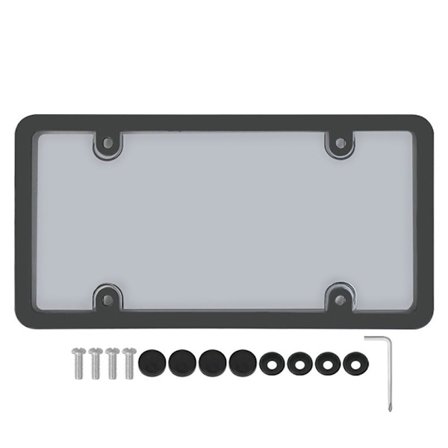 Nummerplade Rammedæksel Nummerplade Ramme SORT PC PC