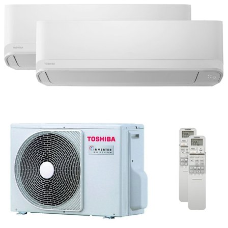 Condizionatore Toshiba Seiya Classic 2025 dual split 9000+9000 BTU inverter A++ unità esterna 4 kW