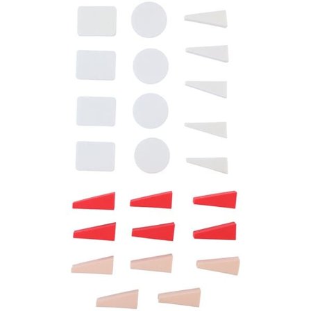 Sminksvampar i 24-pack med flera former för applicering och konturering