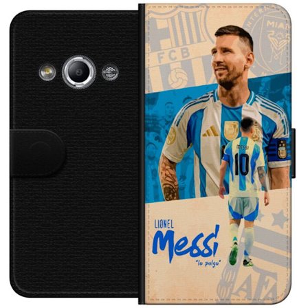 Kompatibelt Lommeboketui til Samsung Galaxy Xcover 3 Lionel Messi portrett med Argentinas jersey design inspirert av lidenskap for fotball og verdens