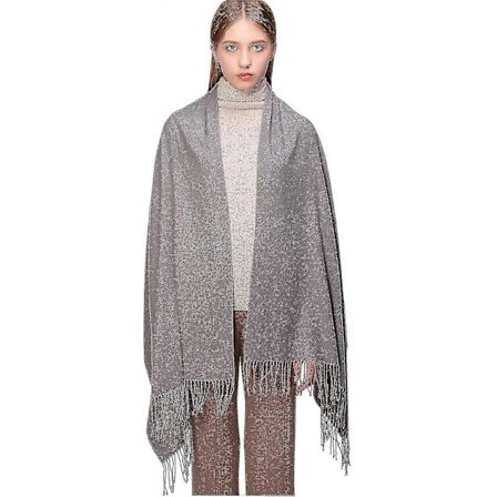 Damscarf Pashminasjalar och omslag för aftonklänning Brudtärna Bröllop Vinter Varm Lång Stor Scarves