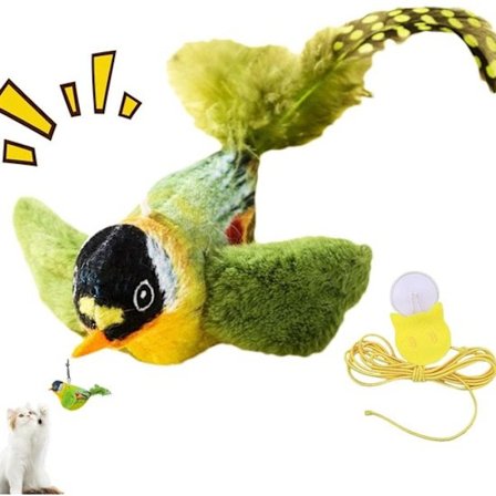 Katteleker - Katteleker med kattemynte - Innendørs katteleke med fugl