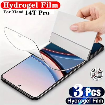 3 st HD Full Cover Hydrogel Film kompatibel Xiaomi 14T Pro 13T Skärmskydd