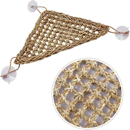 Naturlig sjøgresshøy for reptiler og krypdyr, reptilhabitatdekor for klatring av øgler, kameleoner, slanger