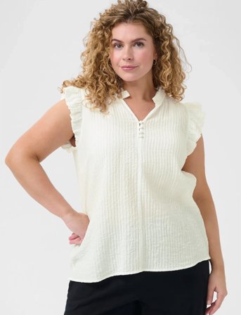 Kaffe Curve Kclyana Blouse - Cream - 44
