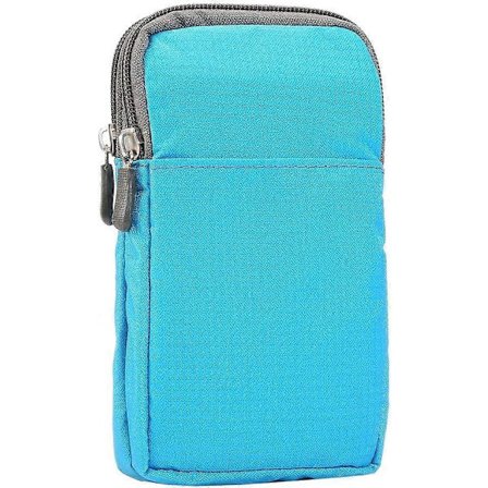 Axelremsväska för mobiltelefon, 6,5" Mini Handväska med handledsrem Sport Telefon Axelremsväska Messenger Väska Fickor med Låsande Karbinhake