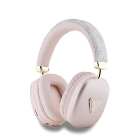 Guess 4G Bluetooth-hörlurar med triangellogo - Rosa