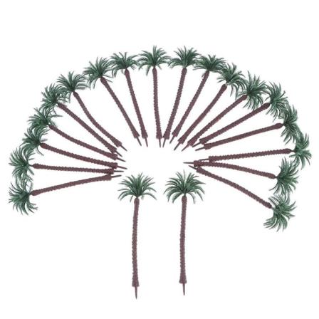 20 Pak Diy Sandbord Plastik Palm Mini Landskab Kokosnødtræ Model