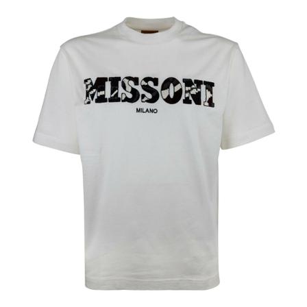 Missoni, T-Shirts Wit, Heren, Maat:S