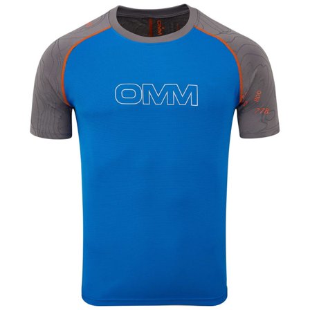 OMM Men's Flow Tee S/S Men Short sleeved fitness sweater Blue S