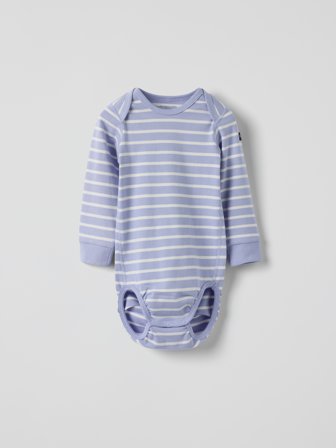 Polarn O. Pyret - Bodysuit striped - 56 - Childrenswear - purple