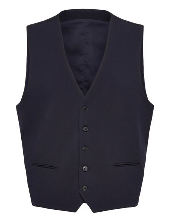 Lindbergh Superflex Relaxed Waistcoat - Navy - L