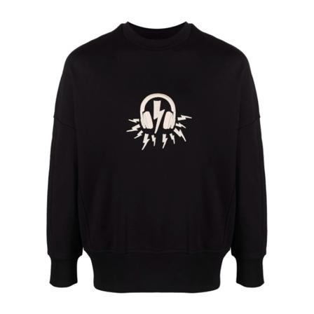 Neil Barrett, Sweater Zwart, Heren, Maat:M