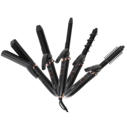 5-i-1 hårstylingssæt med keramiske belægninger - 1200 W, 180 cm ledning