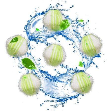 12 stk. - Grøn vaskemaskine hår fjerner bold, fjern kæledyrshår og fnug, vaskemaskine hår fanger, genbrug