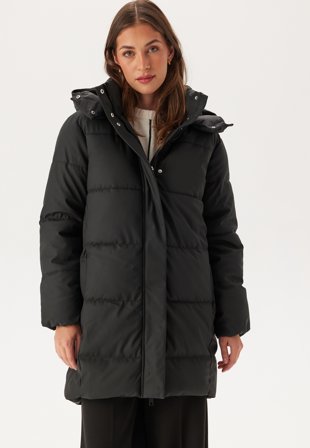 VERO MODA Vmgretakylie Coated Coat Black Klær