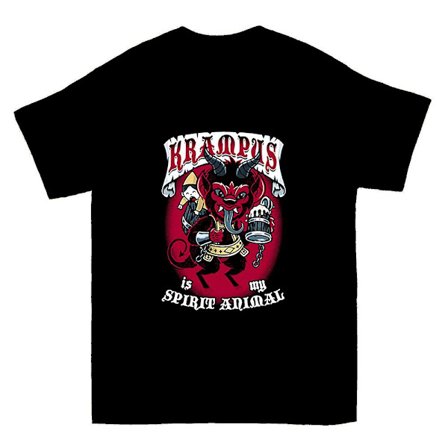 Krampus är mitt andedjur - Läskigt söt goth-jultröja