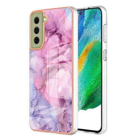 Marmormotiv Samsung Galaxy S21 FE skal - Ros