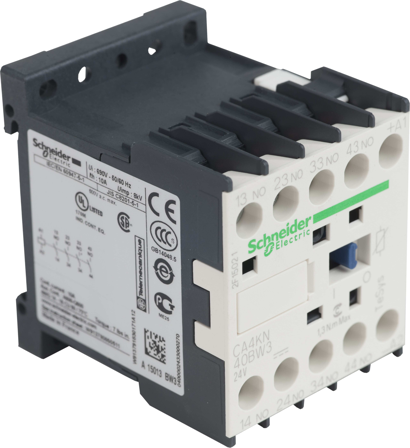 Schneider Electric CA4KN31BW3 Hjelperelé 24 V, 10 A, lavtforbrukende, Elfordeling & strømforsyning