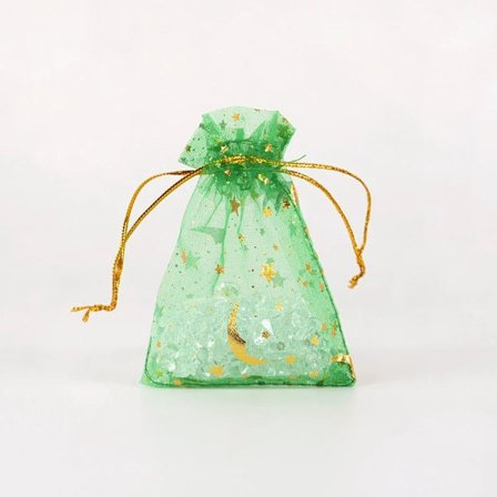 50st Organzapåsar Presentförpackning Berlock Smyckespåse GRÖN