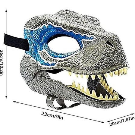 Halloween Party Cosplay Mask Simulerande Jurassic Dinosaur Mask B B