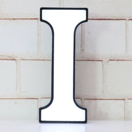 Qinwei LED Marquee-bokstaver Lys - DIY Marquee Lys Opp Bokstaver Skilt 26 Alfabet Skilt For Bryllup, Bursdag, Fest, Bar Dekorasjon (Bokstav I)