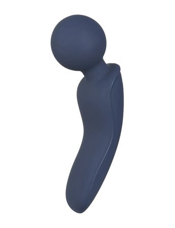 Amaysin Amaysin Curvy Rechargeable Mini Magic Wand Vibrator - Blue - ONE SIZE