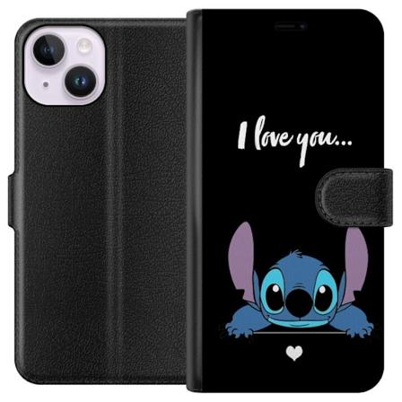 Apple iPhone 15 Lommeboketui Stitch Jeg Elsker Deg