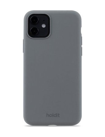 Holdit Silicone Case Space Gray - Grey - IPHONE 11/XR