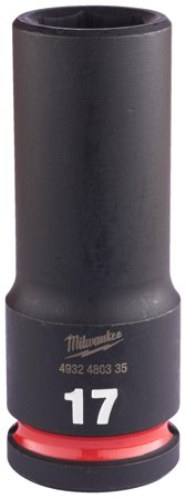 Milwaukee Shockwave Impact Duty Krafttoppe 1/2" kvadratisk dybde 17 mm, Håndværktøj