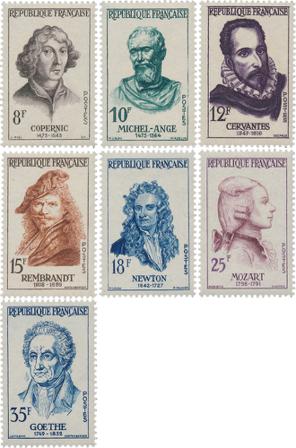 Frankrig 1957 - YT 1132-38 - Postfrisk