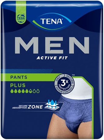 Tena Men Pants Active Fit Taglia M 9 Pezzi