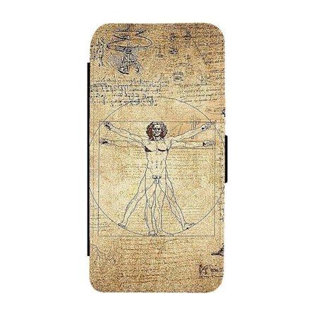 Vitruvianske Mannen iPhone 12 Mini Flip Mobilfodral