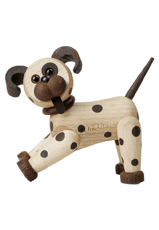 Spring Copenhagen Joy Hund Trädekoration 11 Cm Lönn Inredningsdetaljer Vit