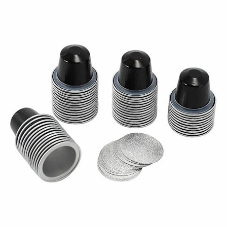 50 sæt Genanvendelige Kaffe Kapsler Kop Engangs Kaffe Kapsler Emballage Cafe Forbrugsvarer Til Sort