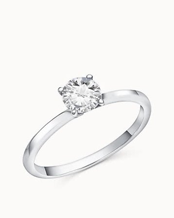 Diamantring Celine 950 Platina Naturlig Diamant 0.30 Carat - Forlovelsesringer & Gifteringer hos Vanbruun