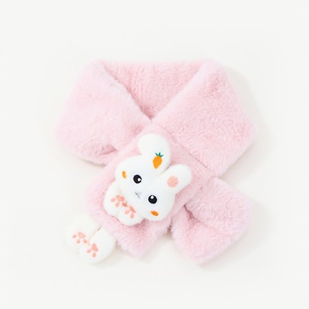 Et mykt og varmt strikket skjerf med et søtt kanindesign, perfekt for å holde nakken varm om vinteren, og gir Win [DB]