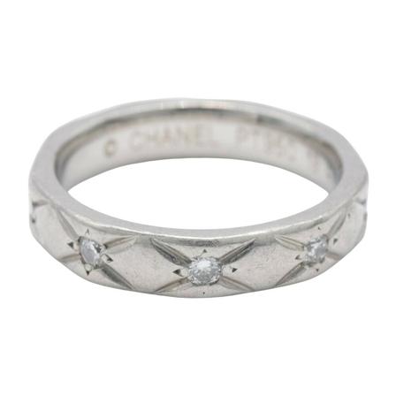 Chanel Vintage Pre-owned Ring grå, Dam Vintage Smycken, Dam, Storlek: ONE SIZE