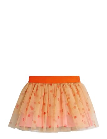 Mini Rodini Dotted Tulle Skirt - Orange - 104/110