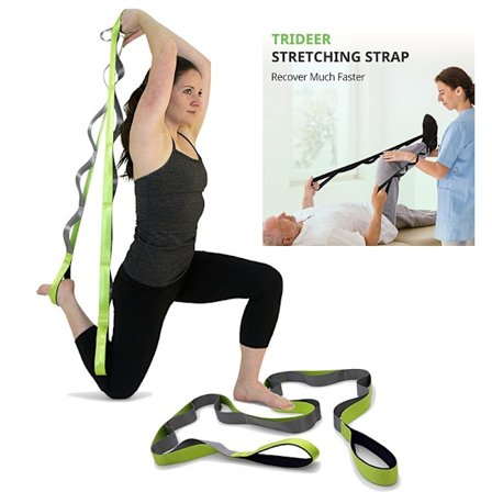 Multifunksjonell Yogastropp Yoga Tilbehør Hjelpestrikk Fysioterapi Gradienter Fitness Stretchstropp