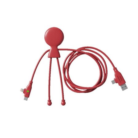 Snabbladdningskabel Xoopar Mr Bio Lång FAST 60W Röd